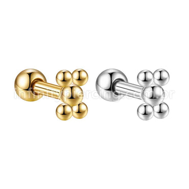 Piercing MiniBarbell Laço Aço Cirúrgico