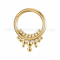 Piercing Argola Aço Cirúrgico Segmento Articulado Indiano