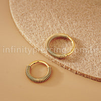 Piercing Argola Titânio Detalhe Arame