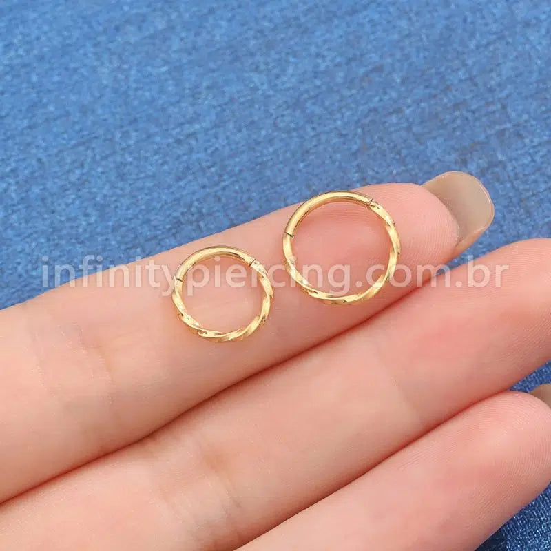 Piercing Argola Titânio Torcida
