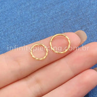 Piercing Argola Titânio Torcida