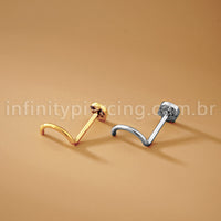 Piercing Nostril Aço Cirúrgico Caveira