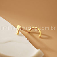 Piercing Nostril Aço Cirúrgico Chave