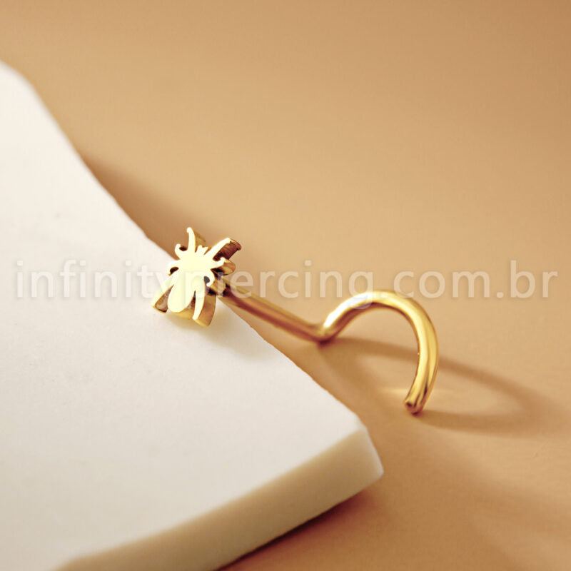 Piercing Nostril Aço Cirúrgico Aranha