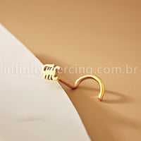Piercing Nostril Aço Cirúrgico Escopião