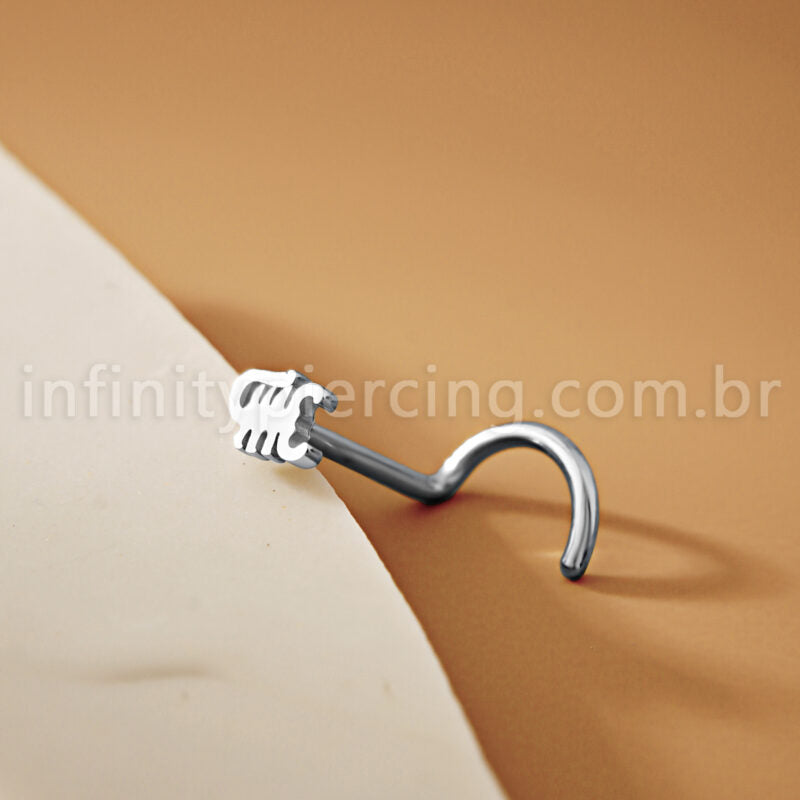 Piercing Nostril Aço Cirúrgico Escopião