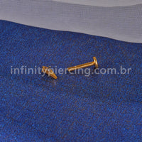Piercing Labret Titânio Sorvete Zircônia