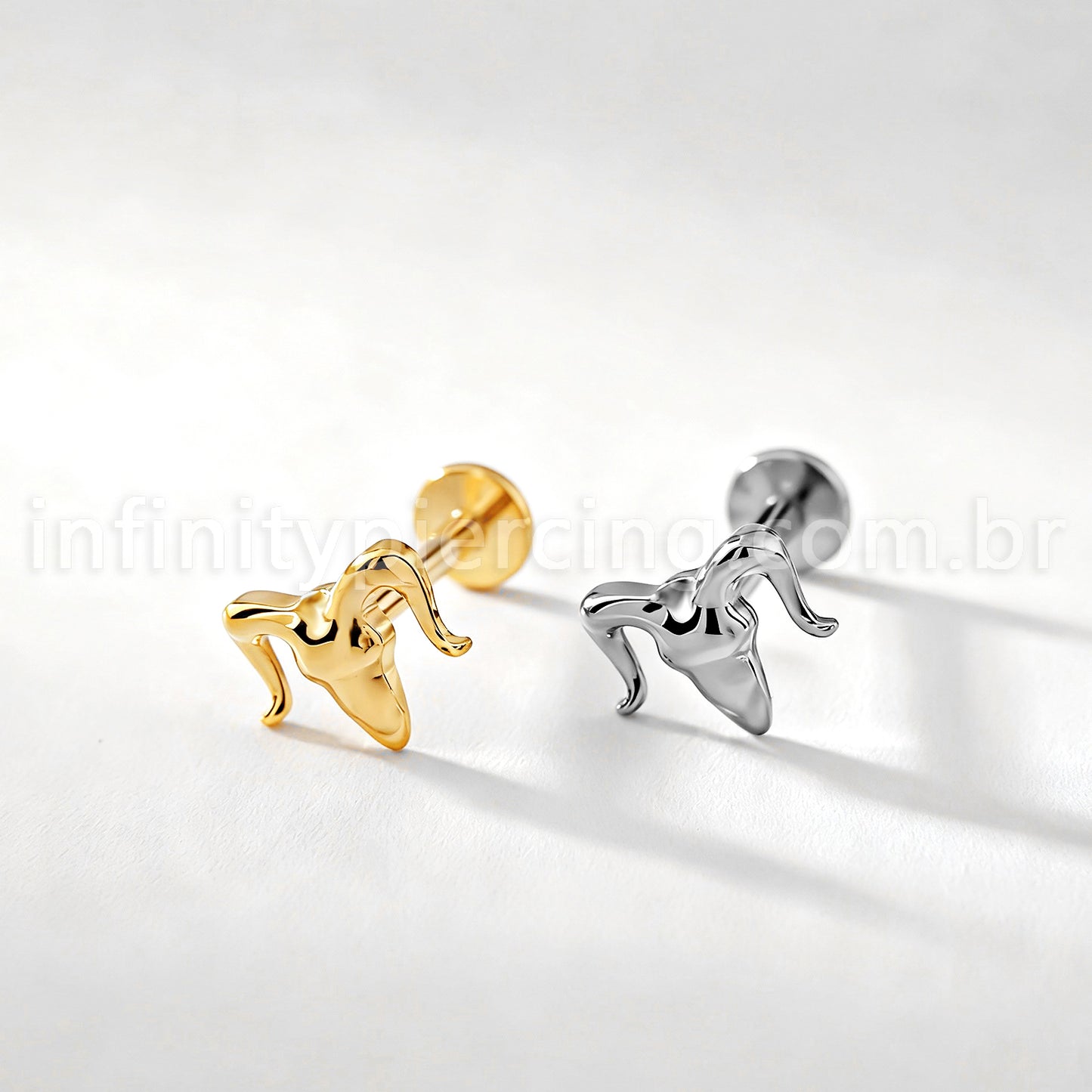 Piercing Labret Titânio Carneiro