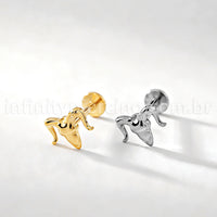 Piercing Labret Titânio Carneiro