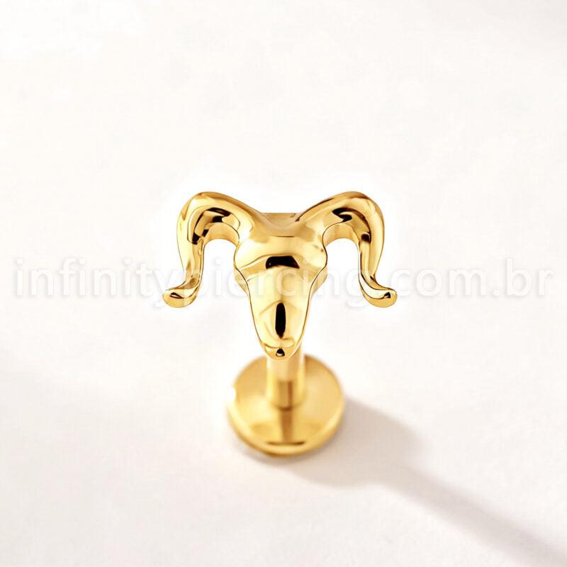 Piercing Labret Titânio Carneiro