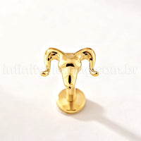 Piercing Labret Titânio Carneiro