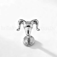 Piercing Labret Titânio Carneiro