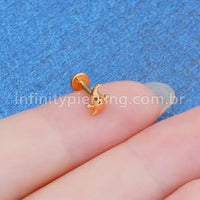 Piercing Labret Titânio Fantasma