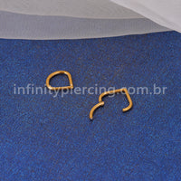 Piercing Argola Gota Titânio Segmento Articulado