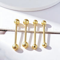 Piercing Barbell Titânio Com Bolinha Fosca