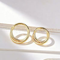 Piercing Argola Titânio Transpassada Lisa