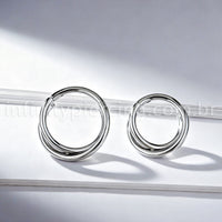 Piercing Argola Titânio Transpassada Lisa