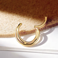 Piercing Argola Titânio Transpassada Lisa