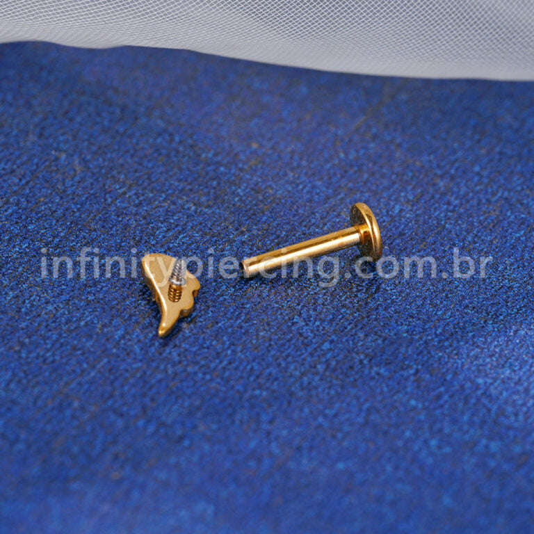 Piercing Labret Titânio Asas