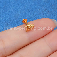 Piercing Labret Titânio Diabinho