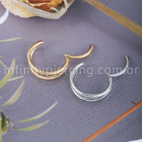 Piercing Argola Titânio Segmento Articulado 2 Fileira Liso
