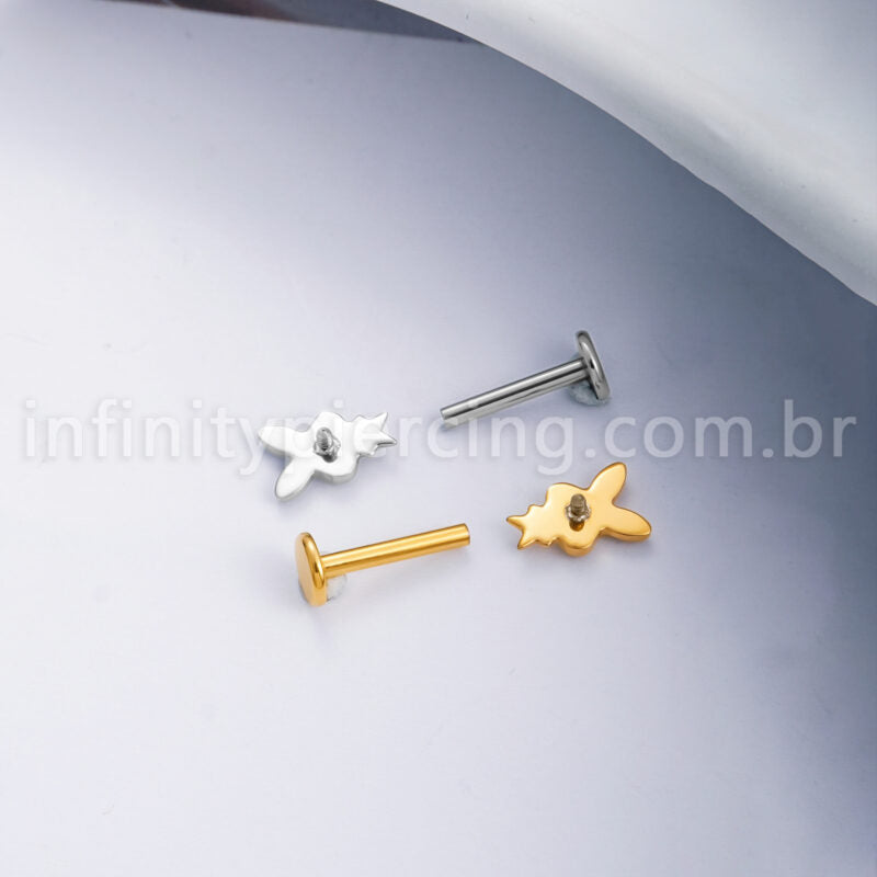 Piercing Labret Titânio Coelhinho