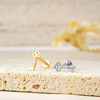 Piercing Labret Titânio Chave