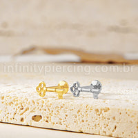 Piercing Labret Titânio Chave