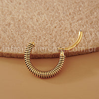 Piercing Argola Titânio Detalhe Arame