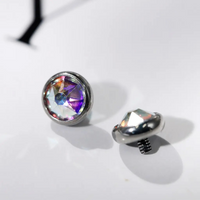 Micropele De Titânio Perfurada Com Swarovski