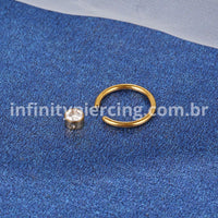 Piercing Captive Titânio Zircônia