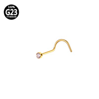 Piercing Nostril Titânio Zircônia