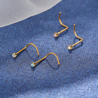 Piercing Nostril Titânio Zircônia