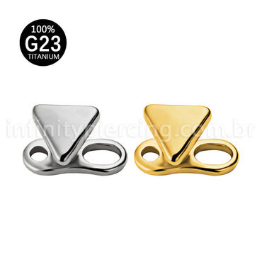 Piercing Microdermal Titânio Topo Triangulo