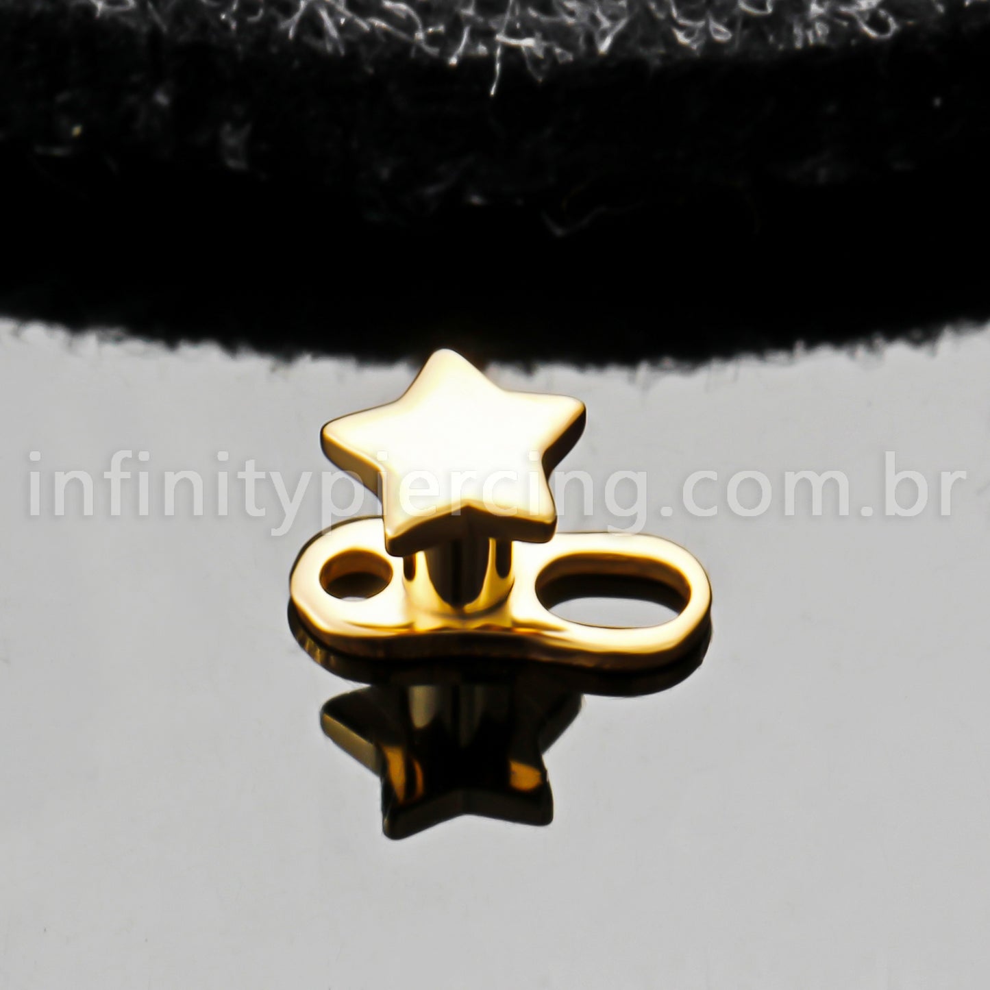 Piercing Microdermal Titânio Topo Estrela