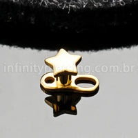 Piercing Microdermal Titânio Topo Estrela