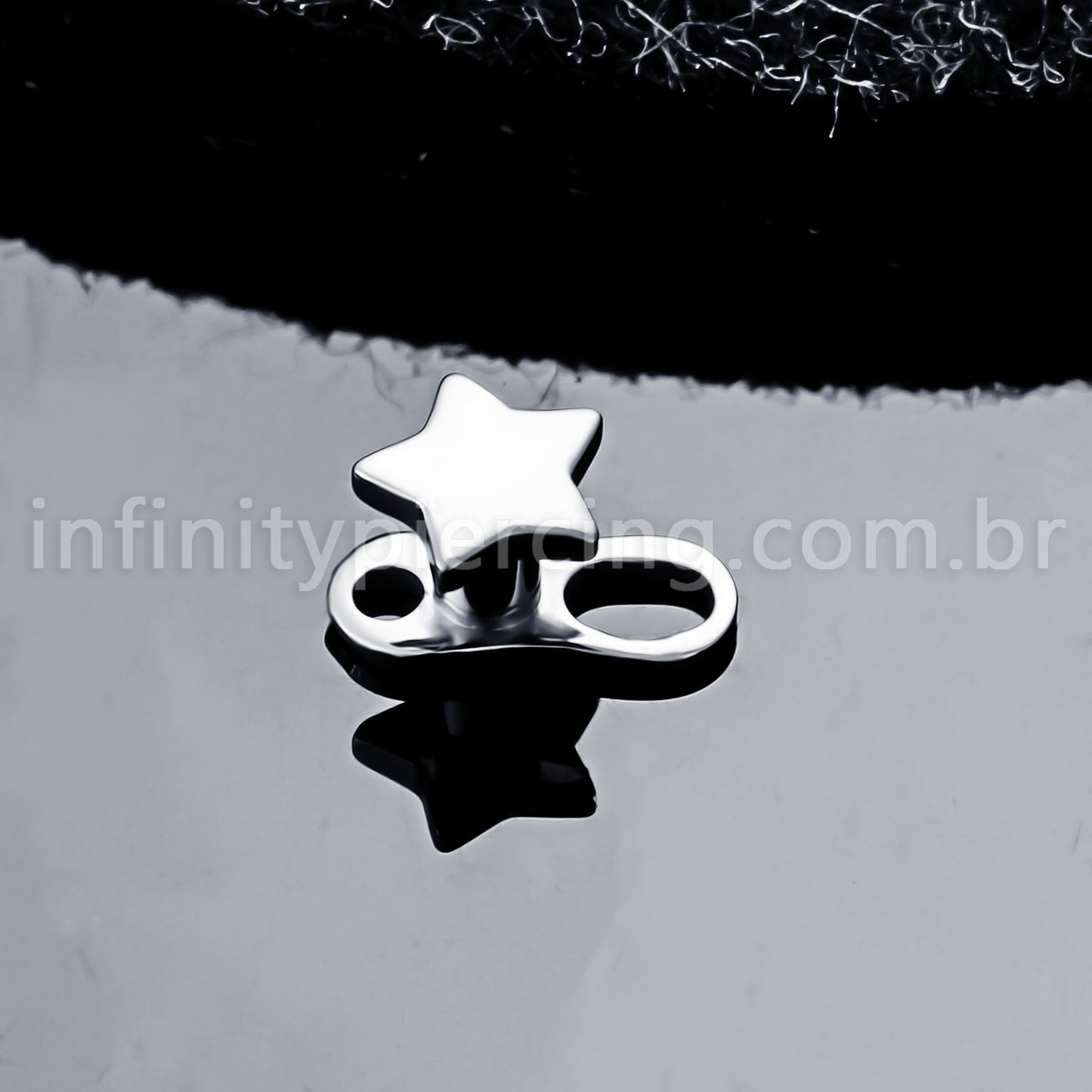 Piercing Microdermal Titânio Topo Estrela