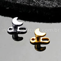 Piercing Microdermal Titânio Topo Lua