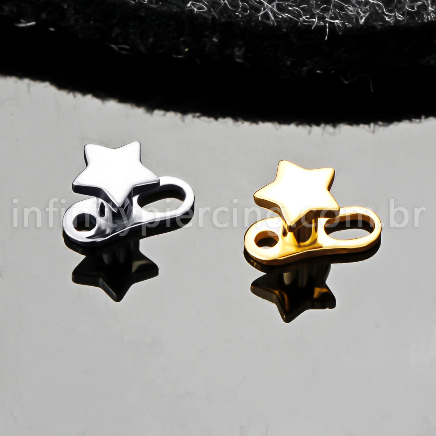 Piercing Microdermal Titânio Topo Estrela