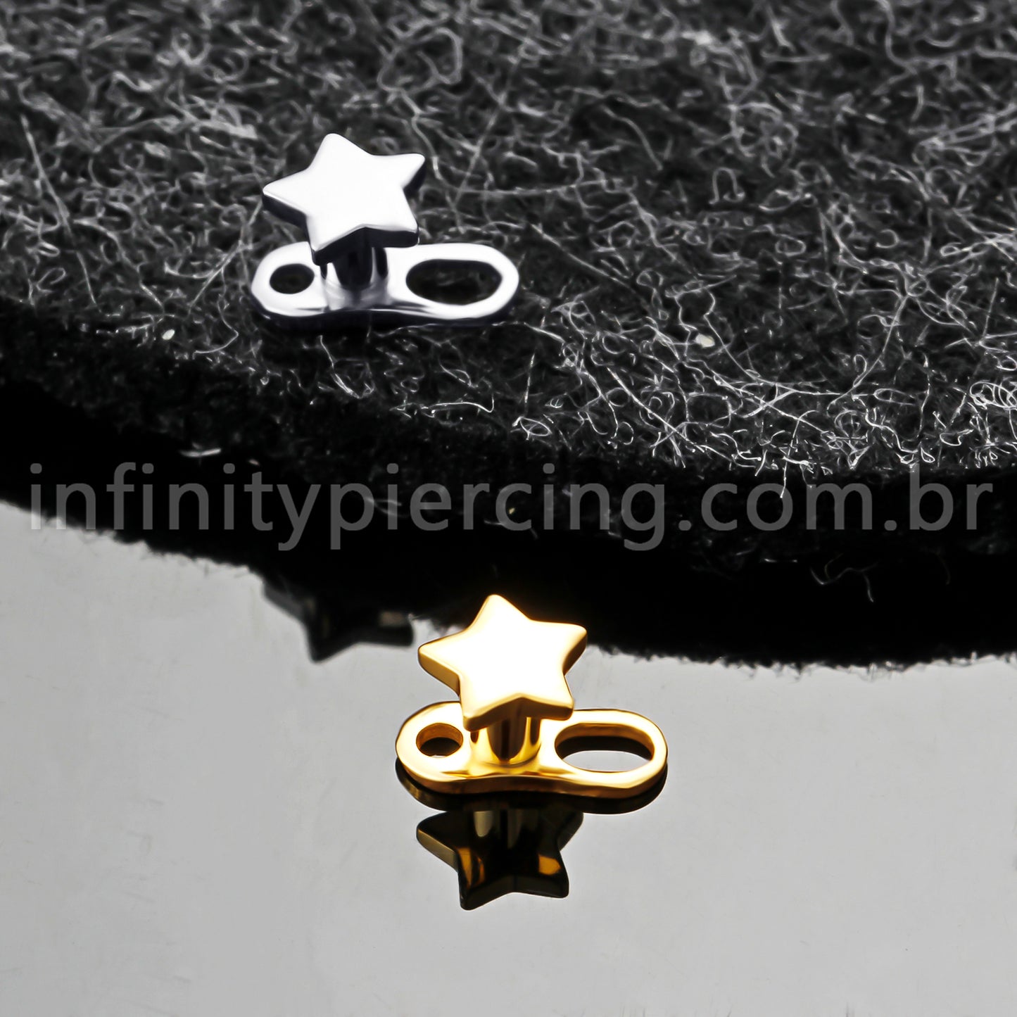 Piercing Microdermal Titânio Topo Estrela