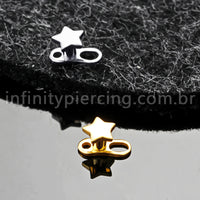 Piercing Microdermal Titânio Topo Estrela