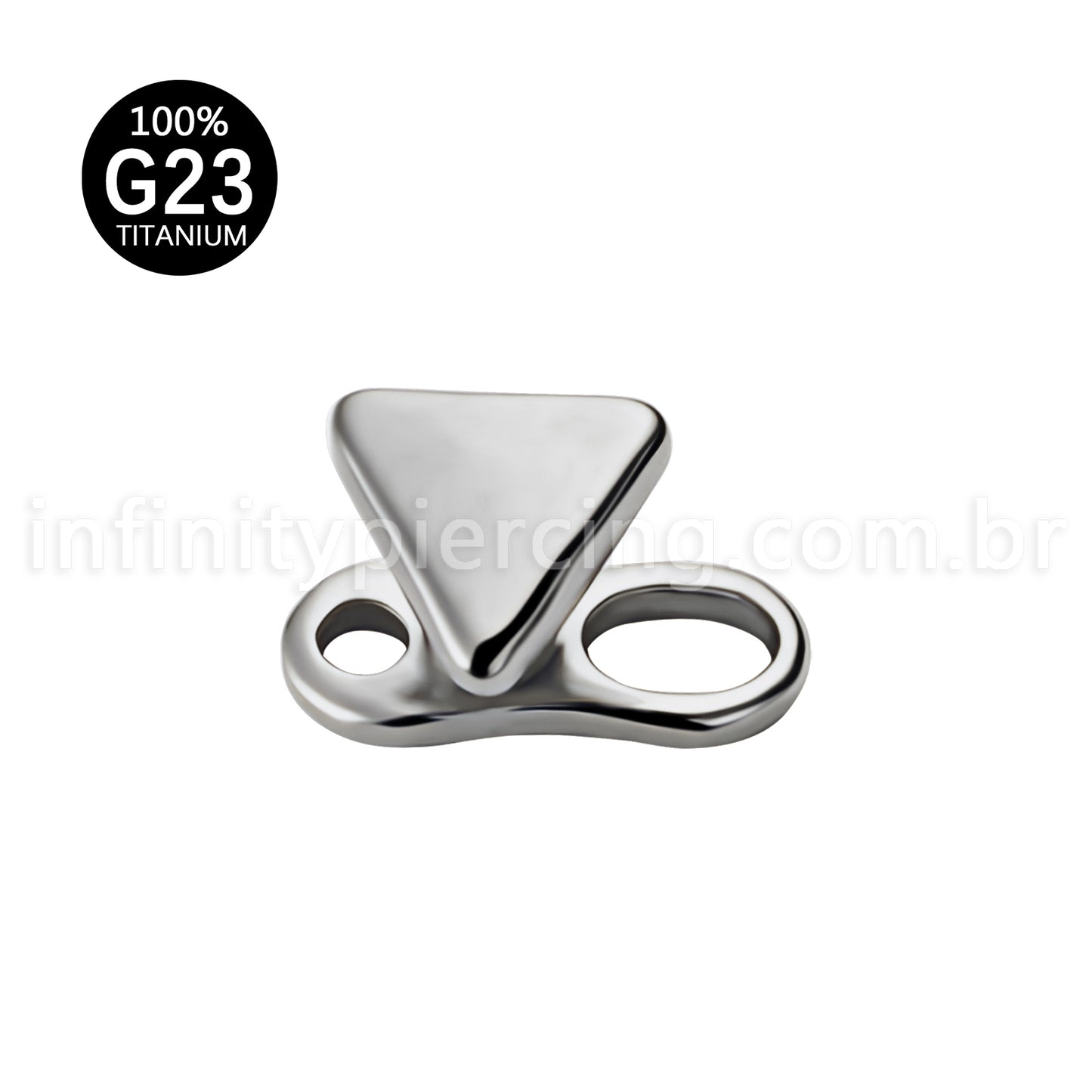 Piercing Microdermal Titânio Topo Triangulo