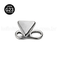 Piercing Microdermal Titânio Topo Triangulo