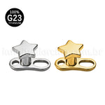 Piercing Microdermal Titânio Topo Estrela