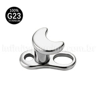 Piercing Microdermal Titânio Topo Lua