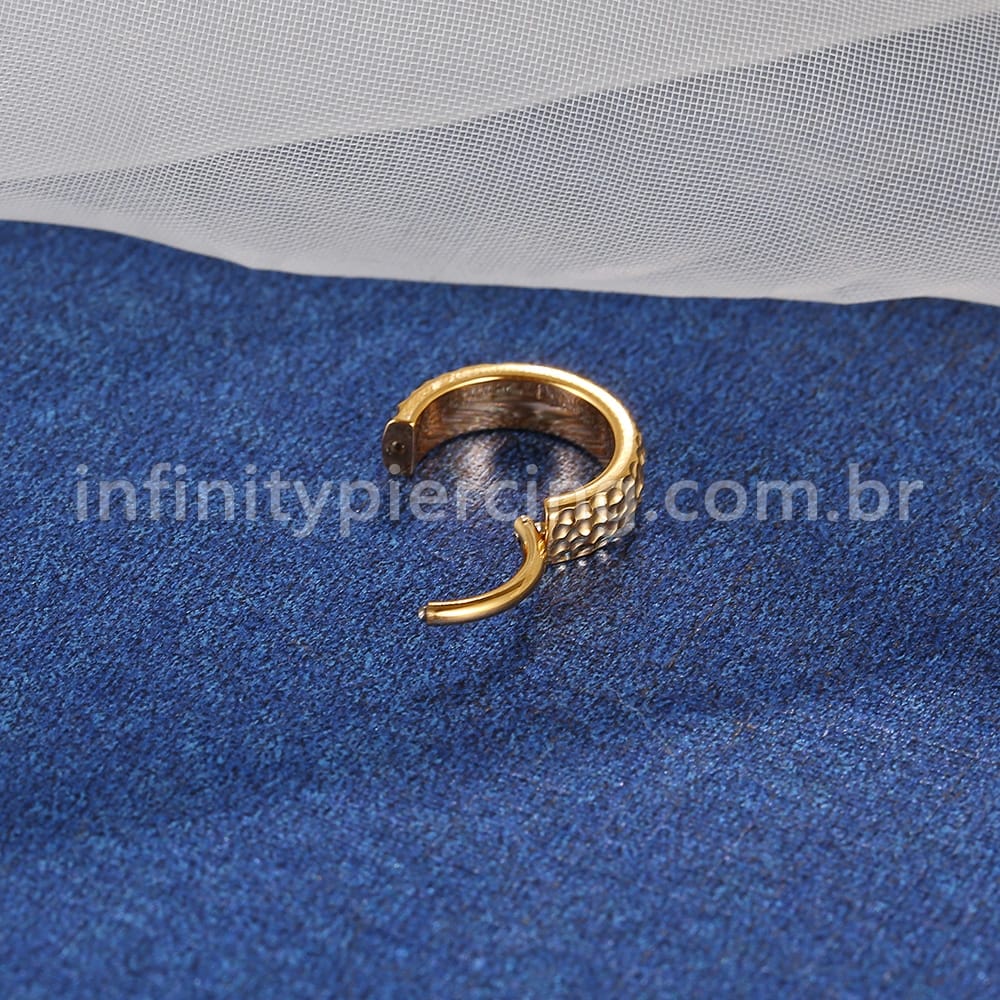 Piercing Argola Titânio Segmento Articulado Detalhado