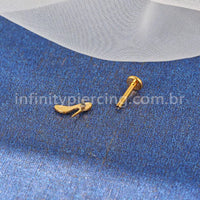 Piercing Labret Titânio Sapatinho