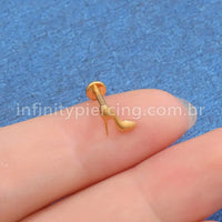 Piercing Labret Titânio Sapatinho