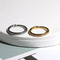 Piercing Argola Titânio Com Zircônia Cravada Lateral