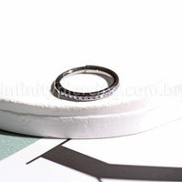 Piercing Argola Titânio Com Zircônia Cravada Lateral